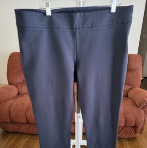 Ann Taylor Midnight Blue Elastic Waist Trousers Fitted Skinny